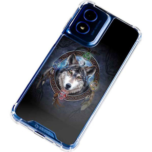 Celtic Wolf Guide by Brigid Ashwood Moto G 5G (2024) Clear Case